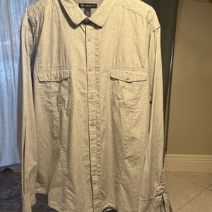 INC International Concepts Button Down Shirt Mens XXL 100 Percent Cotton Casual